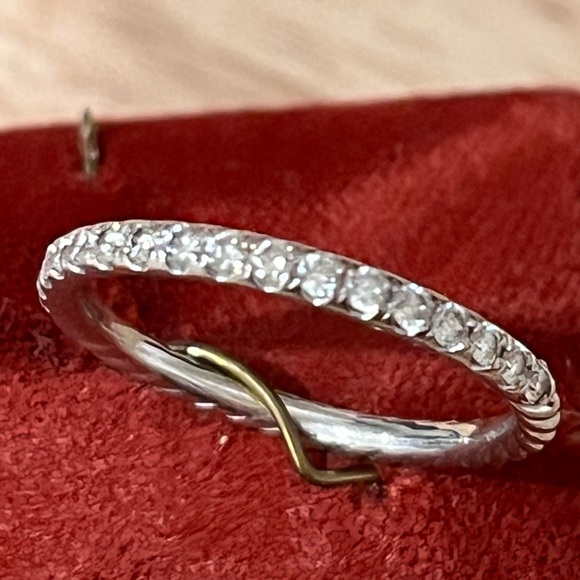 David Yurman Jewelry - David Yurman Eden Band Diamond +18k white gold SZ 8